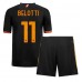 Billige AS Roma Andrea Belotti #11 Børnetøj Tredjetrøje til baby 2023-24 Kortærmet (+ korte bukser)
